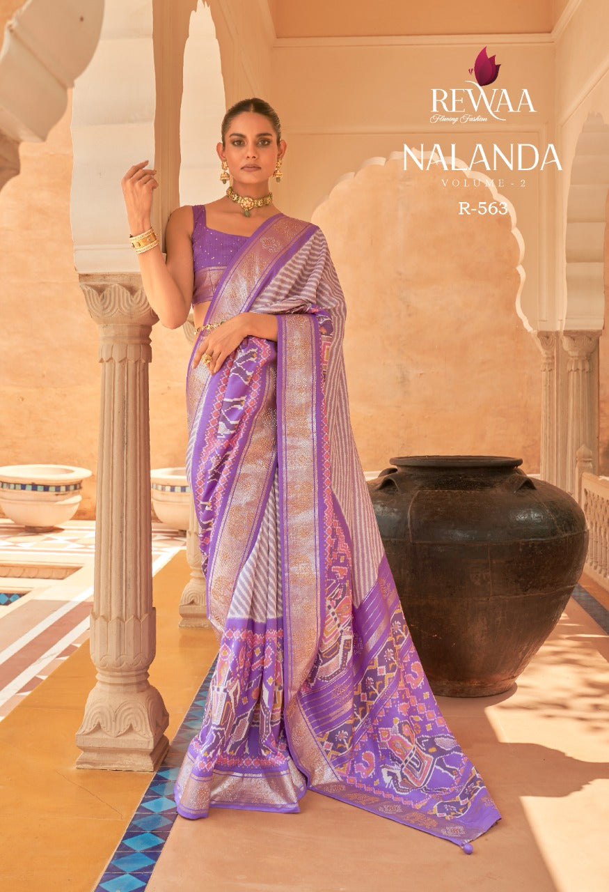 NALANDA BY REWAA 108-A TO 108-I SERIES SILK SAREE Anant Tex Exports Private Limited