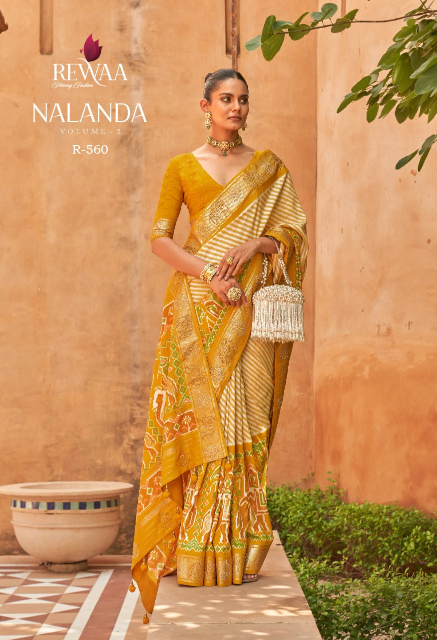 NALANDA BY REWAA 108-A TO 108-I SERIES SILK SAREE Anant Tex Exports Private Limited