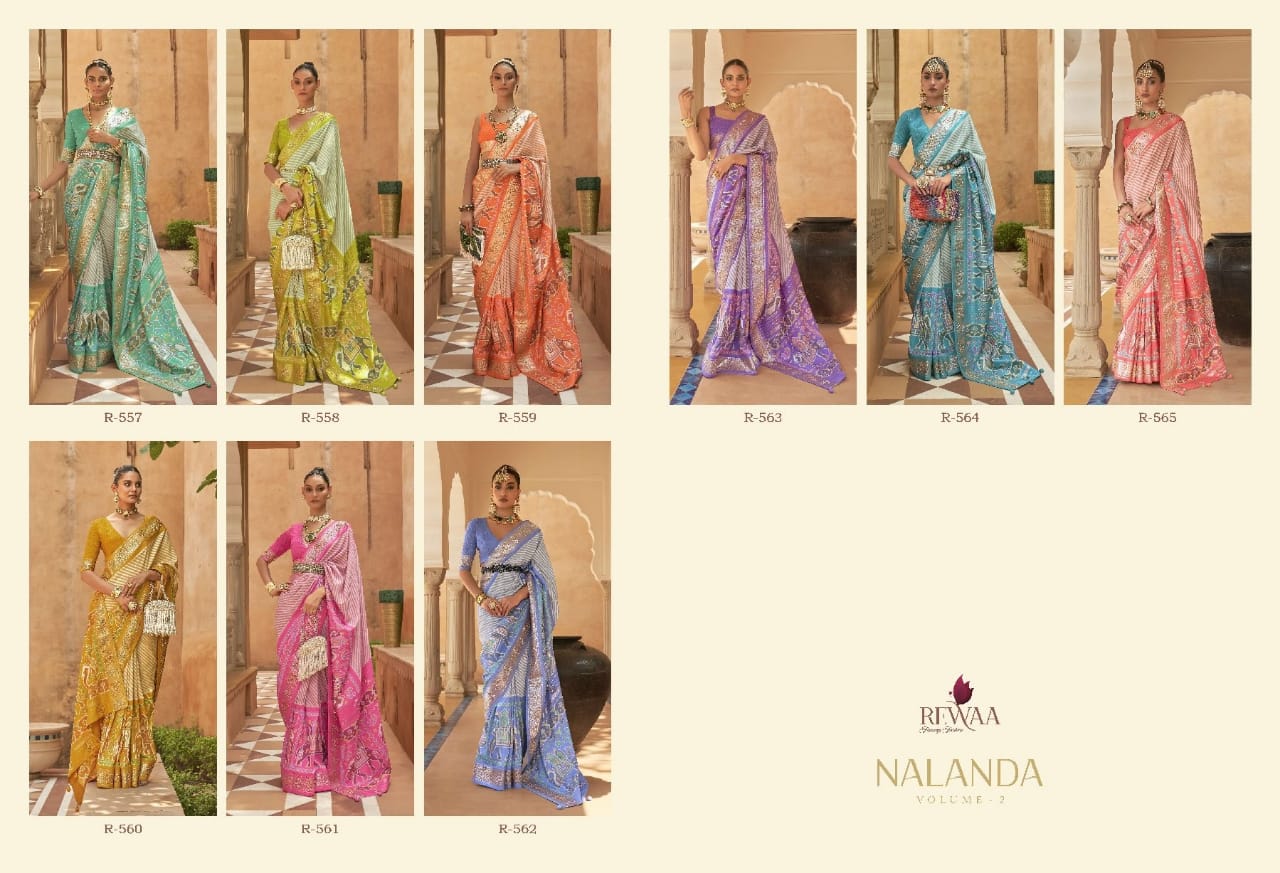 NALANDA BY REWAA 108-A TO 108-I SERIES SILK SAREE Anant Tex Exports Private Limited