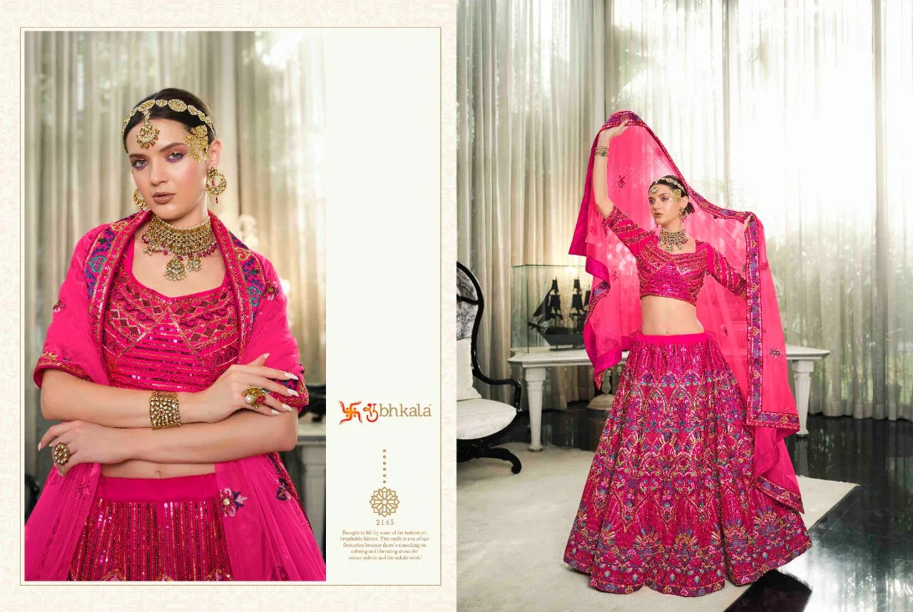 SHUBHKALA GULDASTA VOL 13 SILK LEHENGA CHOLI Anant Tex Exports Private Limited