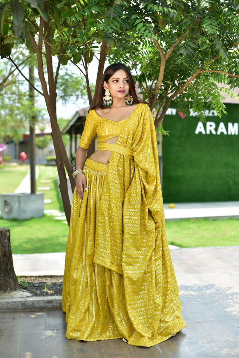 Yellow Lehenga Choli Anant Tex Exports Private Limited