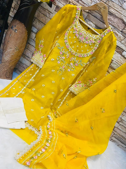 Deepsy Dno. D-259 Pure orgnaza with embroidery Suits Anant Tex Exports Private Limited