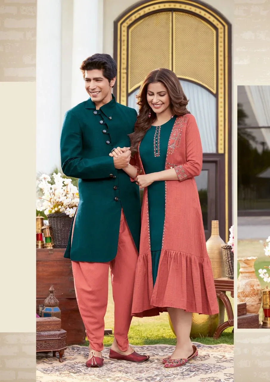 Koodee Sarah Catalog Chinon With Inner Anarkali kurtis Anant Tex Exports Private Limited