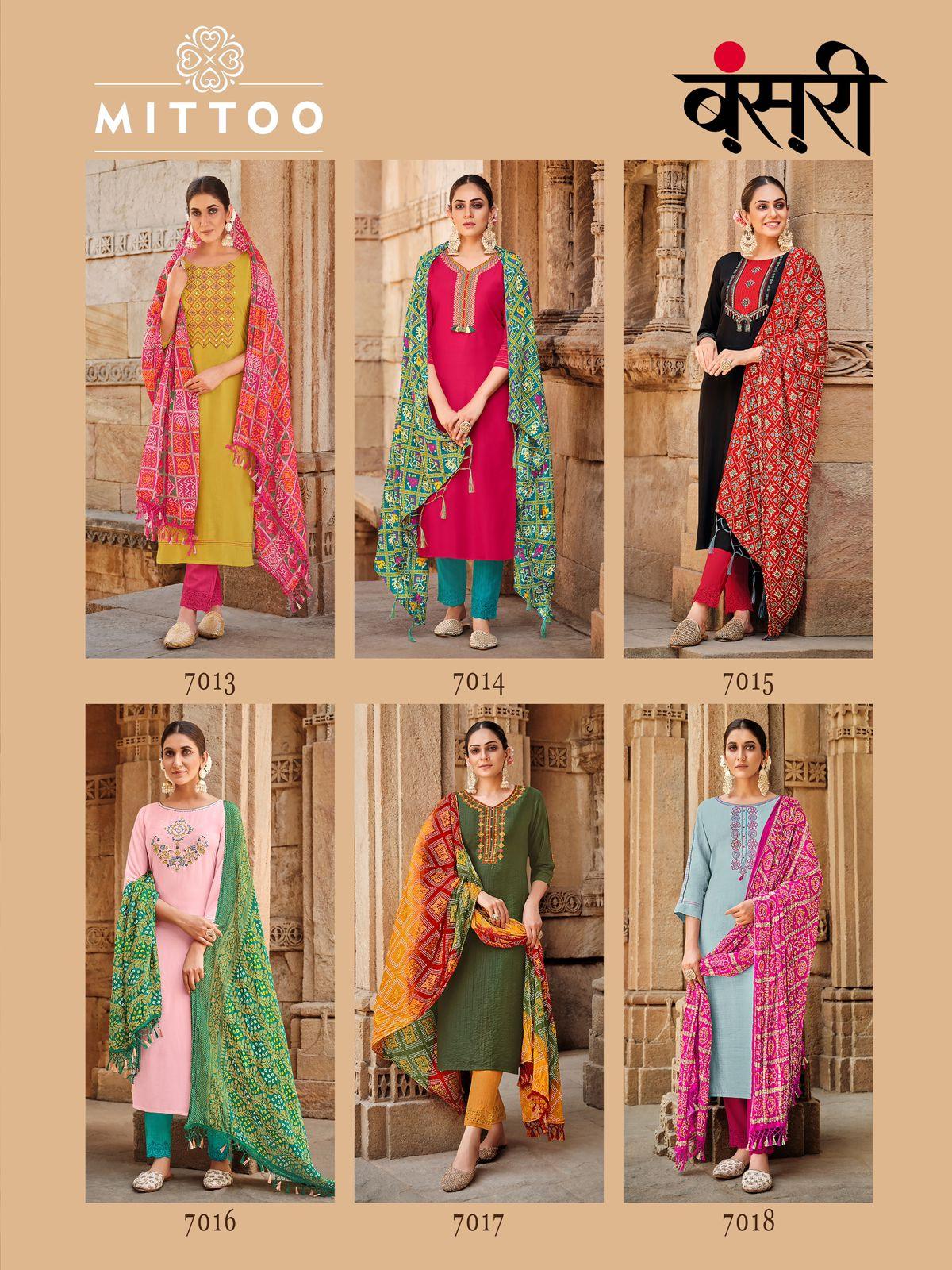 Mittoo Bansri Viscose Ready Made Suits Anant Tex Exports Private Limited