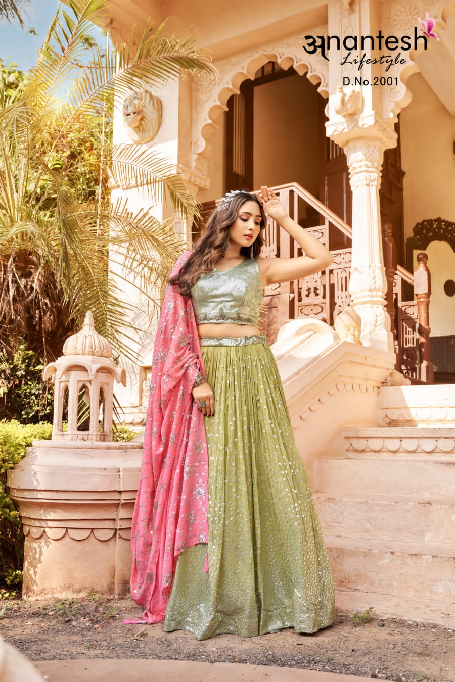 ANANTESH VOL 1 -2001 CROP TOP LEHENGA Anant Tex Exports Private Limited