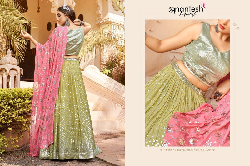 ANANTESH VOL 1 -2001 CROP TOP LEHENGA Anant Tex Exports Private Limited