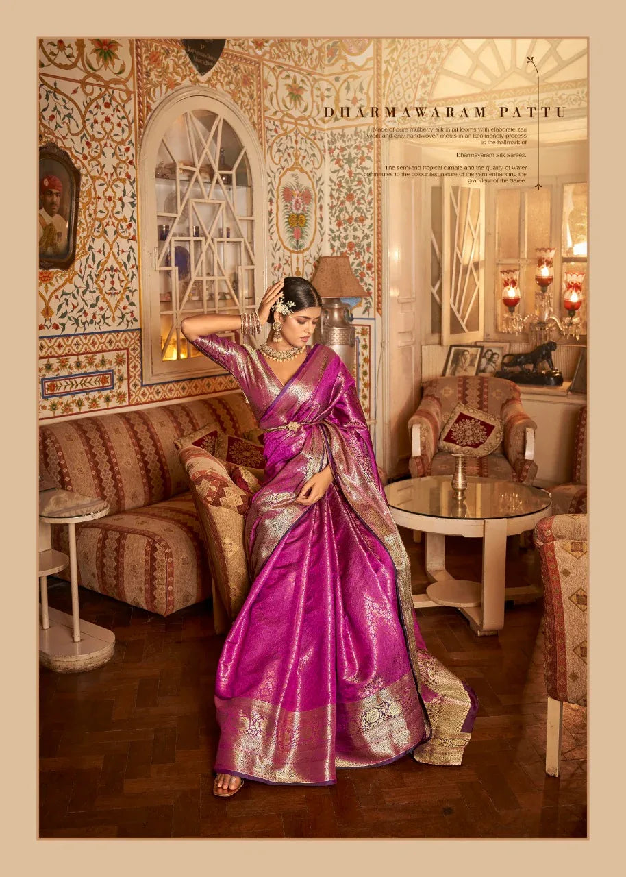 RajPath Arunima Soft kanchivaram Saree Anant Tex Exports Private Limited