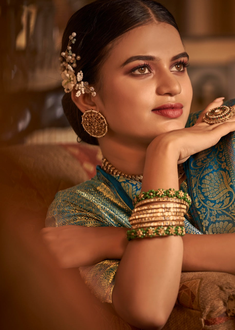 RajPath Arunima Soft kanchivaram Saree Anant Tex Exports Private Limited