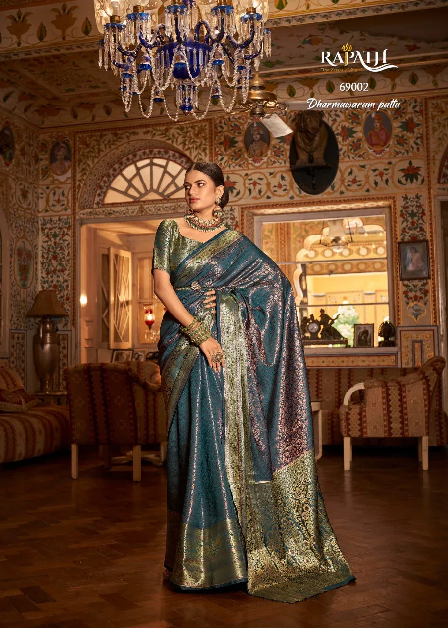 RajPath Arunima Soft kanchivaram Saree Anant Tex Exports Private Limited