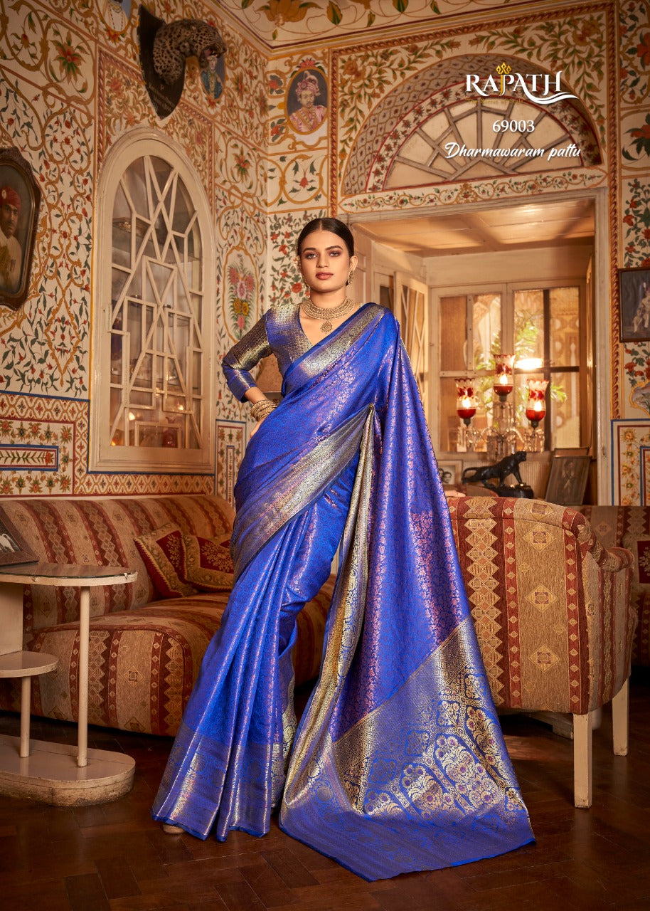 RajPath Arunima Soft kanchivaram Saree Anant Tex Exports Private Limited