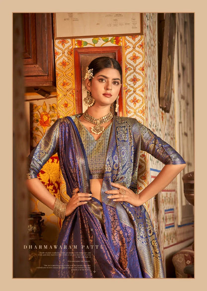 RajPath Arunima Soft kanchivaram Saree Anant Tex Exports Private Limited