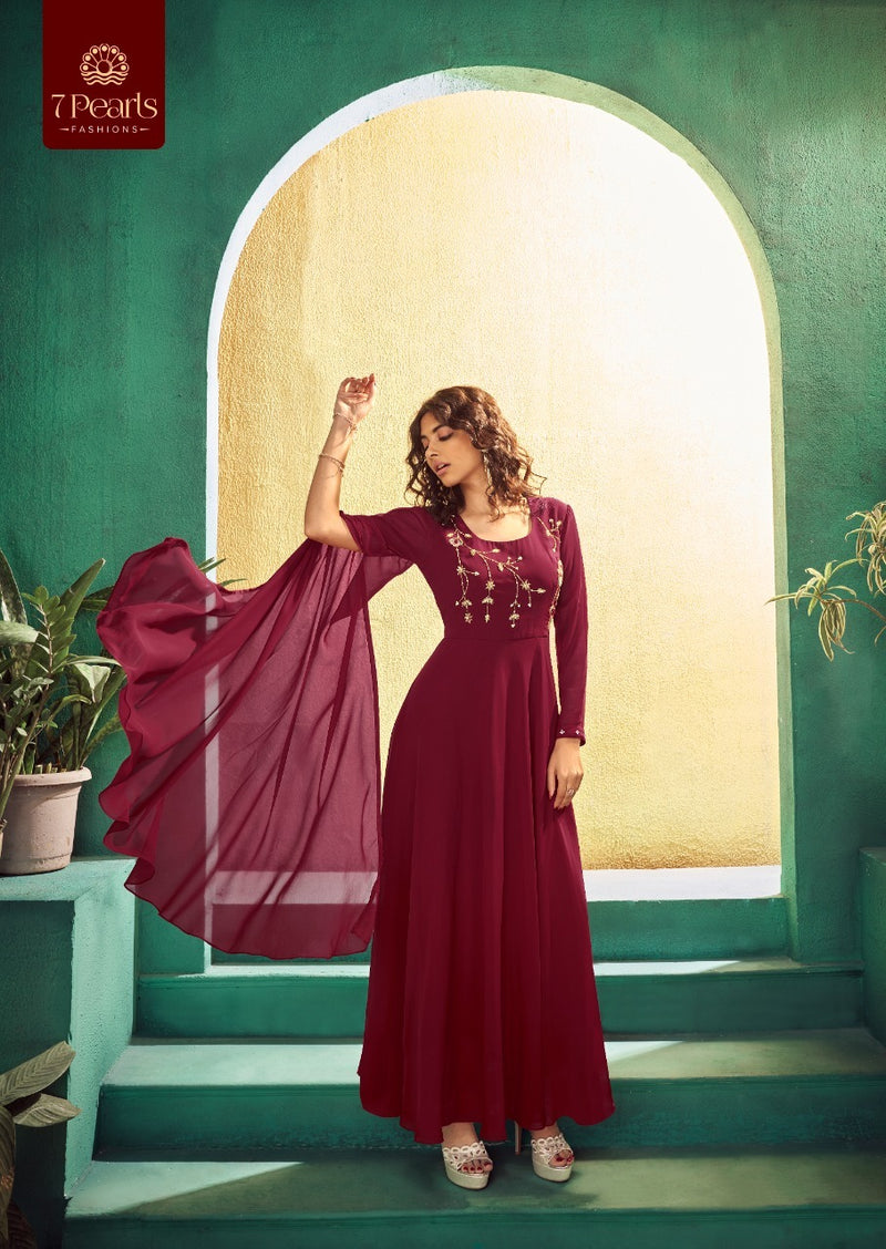 7 PEARLS GEORGETTE WITH INNER SUIT Anant Tex Exports Private Limited