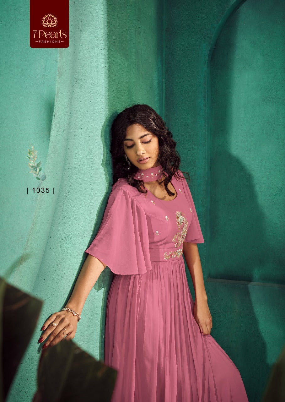 7 PEARLS GEORGETTE WITH INNER SUIT Anant Tex Exports Private Limited