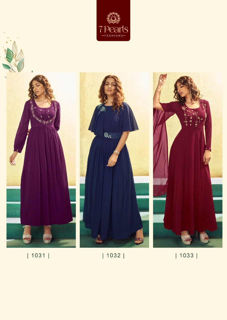 7 PEARLS GEORGETTE WITH INNER SUIT Anant Tex Exports Private Limited