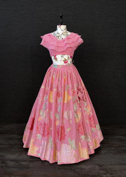 Fancy Top with lehenga Anant Tex Exports Private Limited
