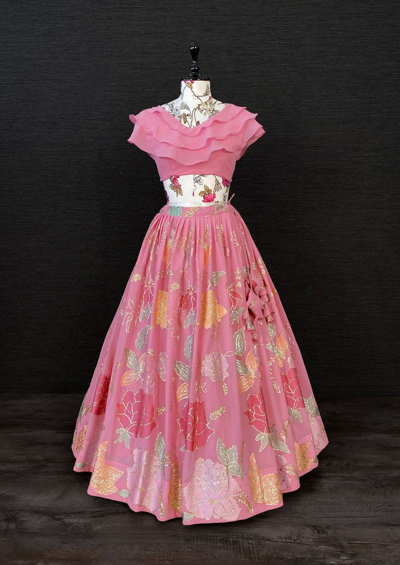 Fancy Top with lehenga Anant Tex Exports Private Limited