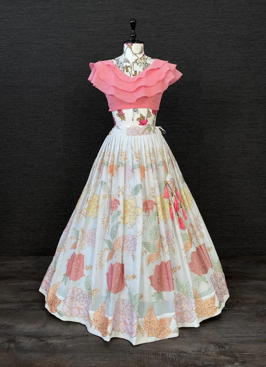 Fancy Top with lehenga Anant Tex Exports Private Limited