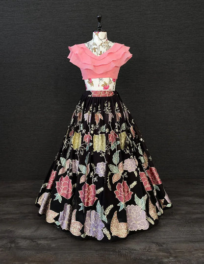 Fancy Top with lehenga Anant Tex Exports Private Limited