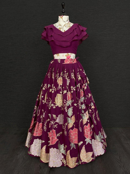 Fancy Top with lehenga Anant Tex Exports Private Limited