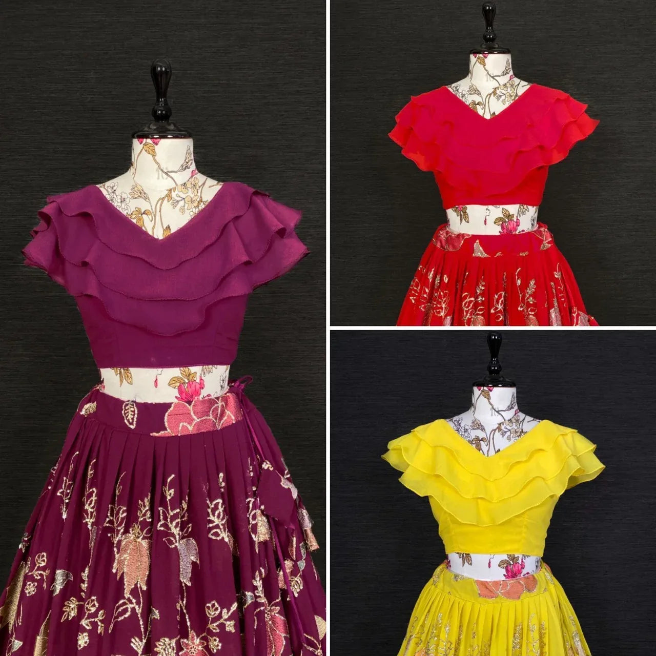 Fancy Top with lehenga Anant Tex Exports Private Limited