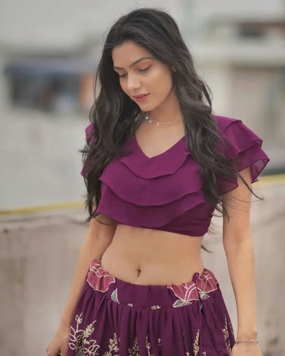 Fancy Top with lehenga Anant Tex Exports Private Limited