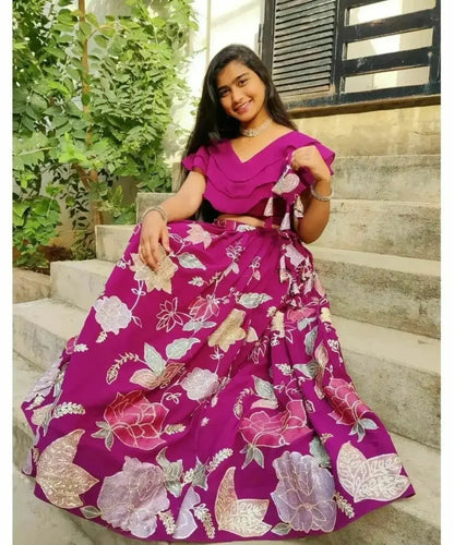 Fancy Top with lehenga Anant Tex Exports Private Limited
