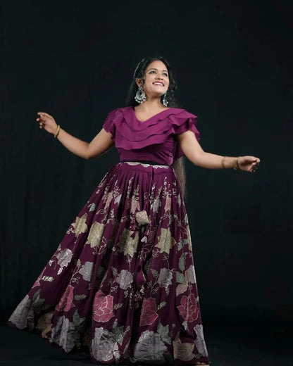 Fancy Top with lehenga Anant Tex Exports Private Limited