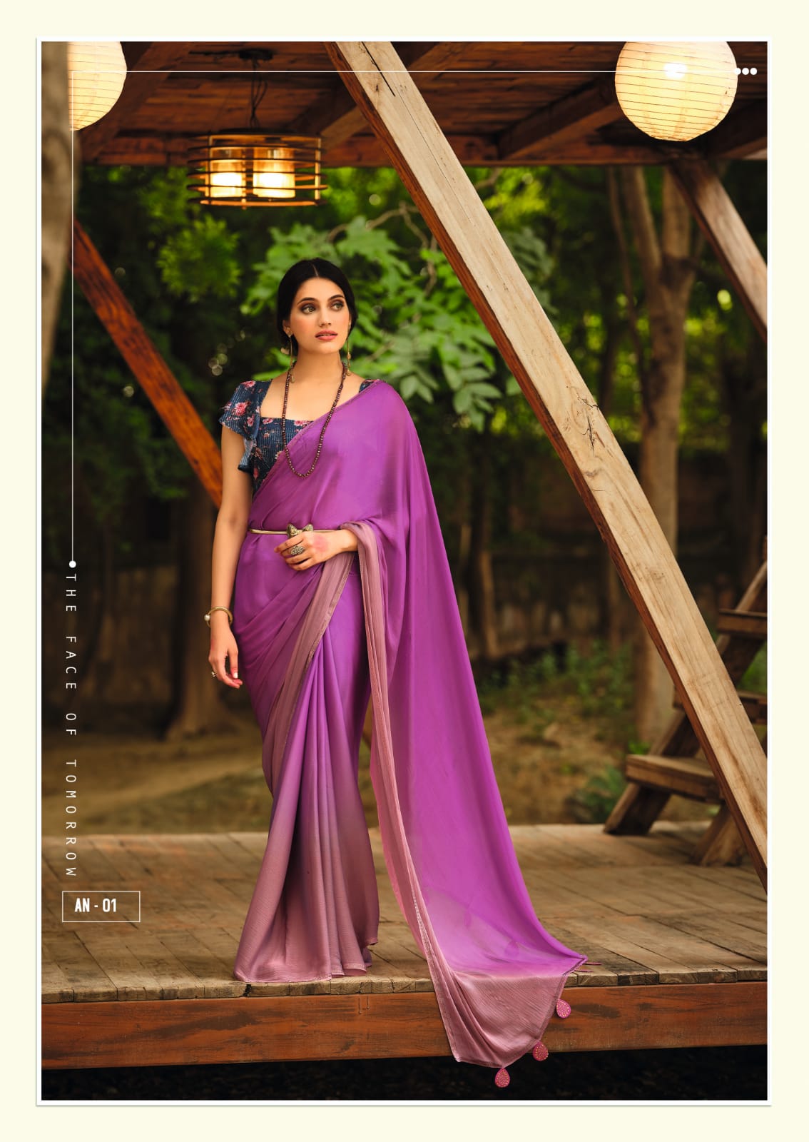 ARUNA 3D VELVET CHIFFON SAREE Anant Tex Exports Private Limited
