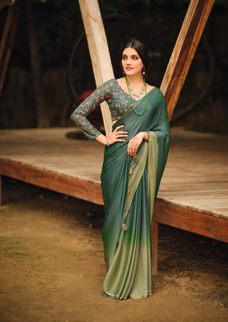 ARUNA 3D VELVET CHIFFON SAREE Anant Tex Exports Private Limited