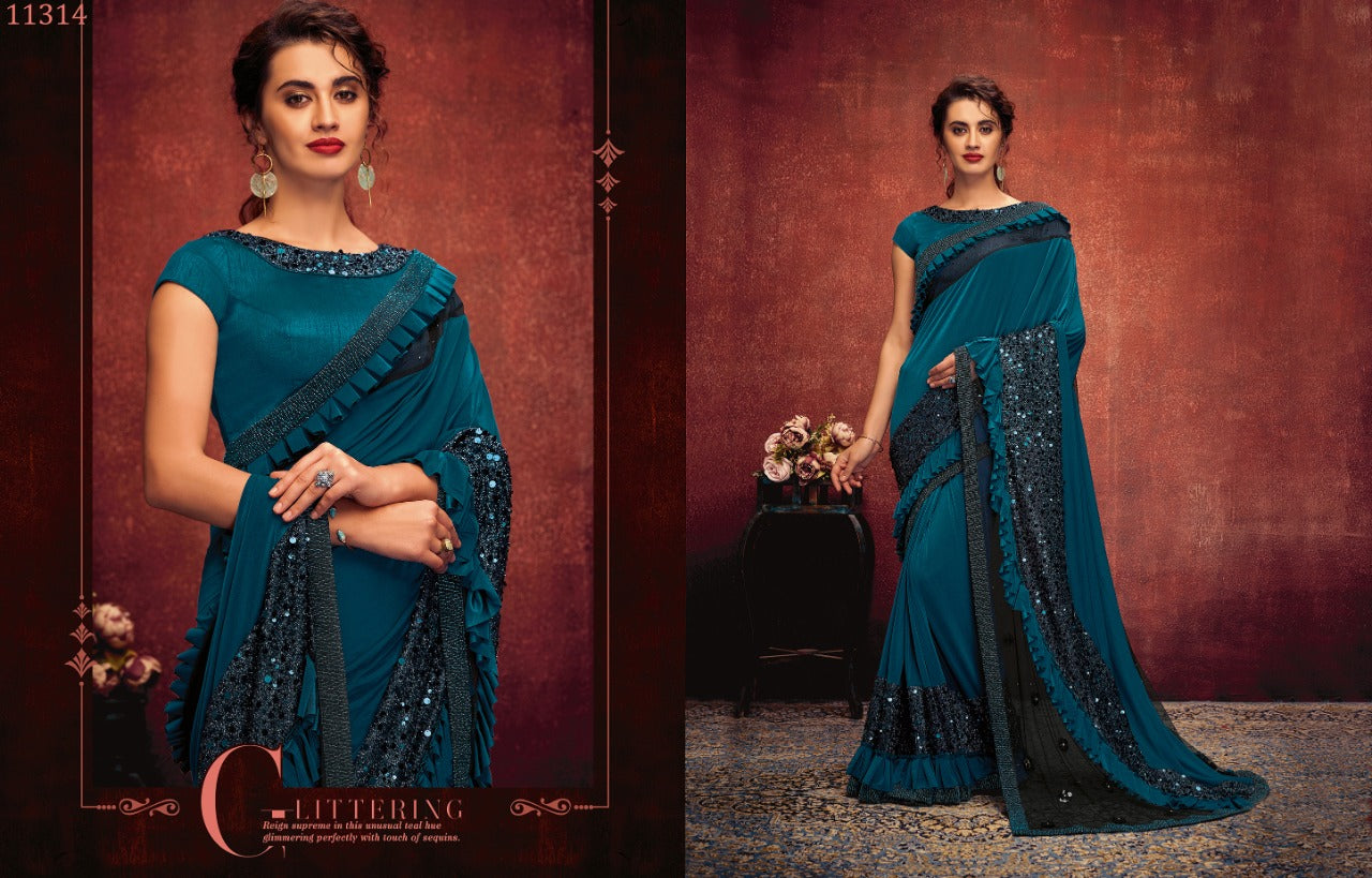 NORITA: 11300 LYCRA FESTIVE WEAR SAREE Anant Tex Exports Private Limited