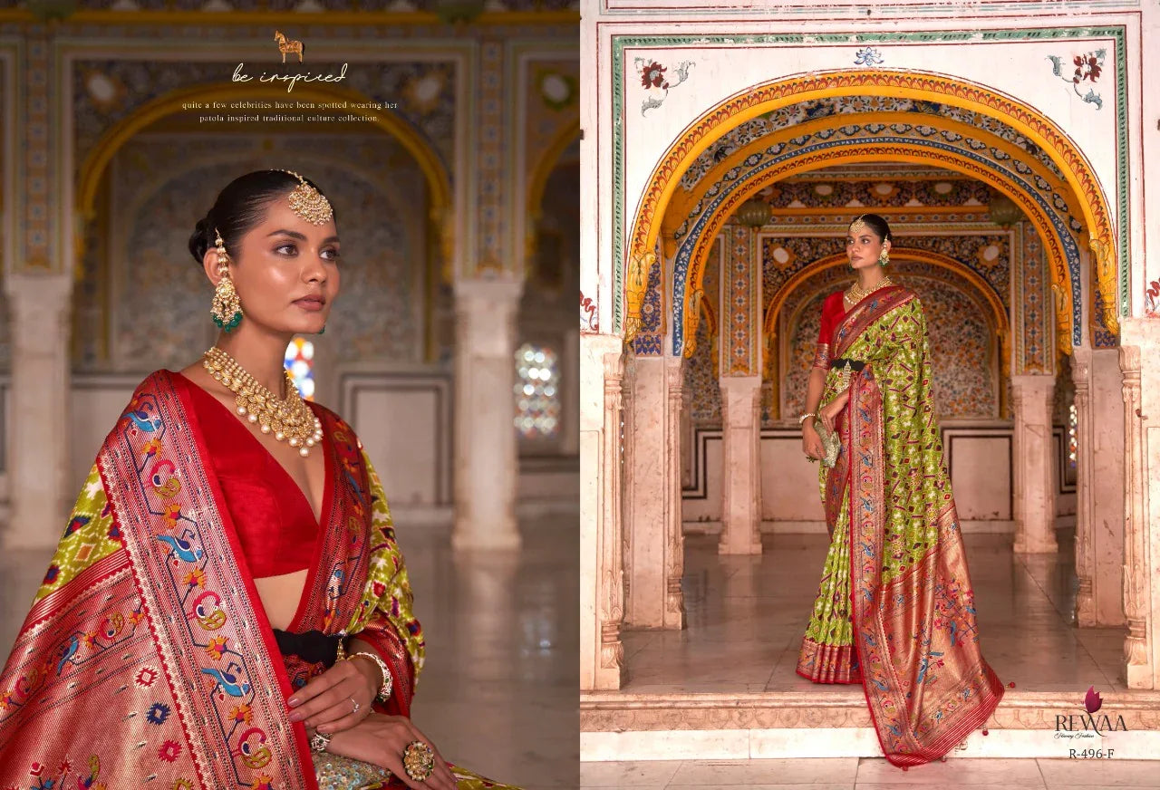 REWAA PATOLA PATHANI SMOOTH SILK WITH PATOLA PRINT SAREE Anant Tex Exports Private Limited