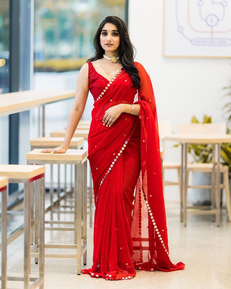 Pure Georgette Saree Anant Tex Exports Private Limited