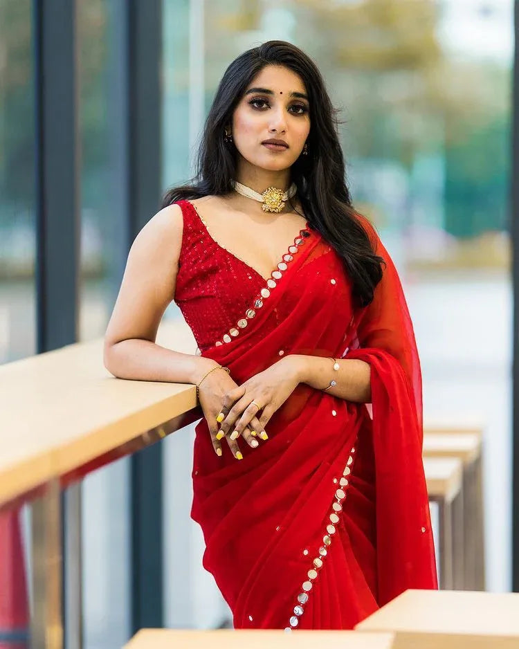 Pure Georgette Saree Anant Tex Exports Private Limited