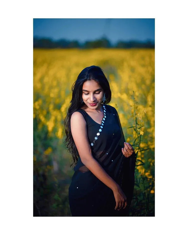 Pure Georgette Saree Anant Tex Exports Private Limited