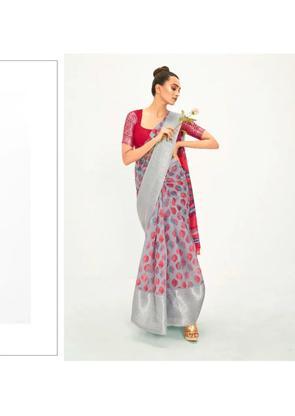 RajYog Silver Chanderi Saree Anant Tex Exports Private Limited