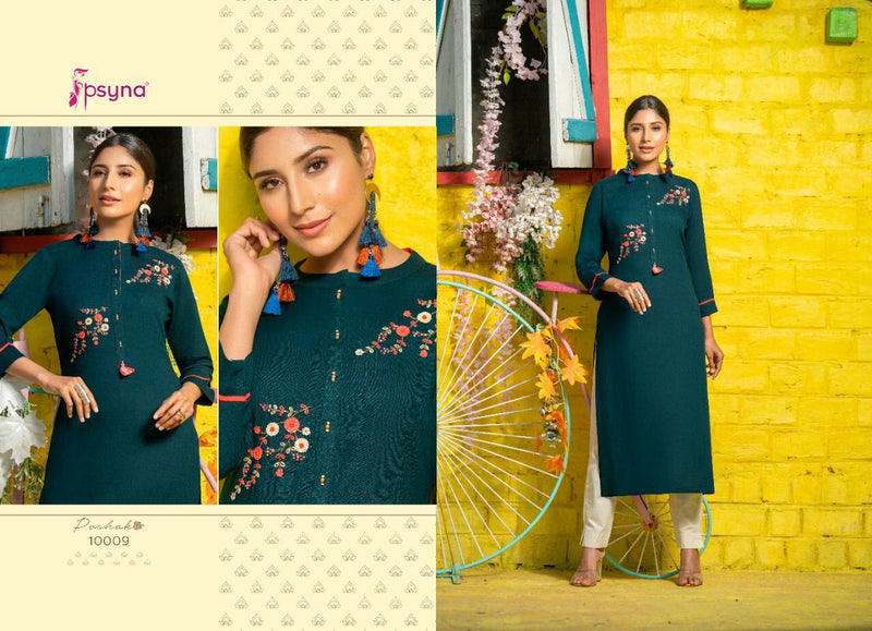 Psyna Poshak 10 Rayon Designer Festive Wear Kurti Anant Tex Exports Private Limited