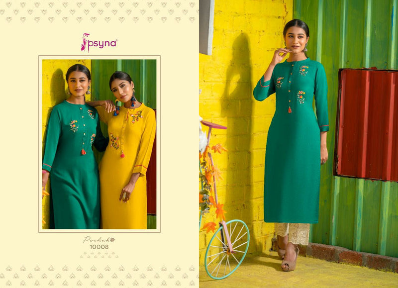 Psyna Poshak 10 Rayon Designer Festive Wear Kurti Anant Tex Exports Private Limited