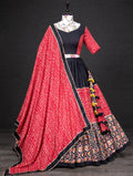 Special Navratri bandhani print Red Lehenga Collection Anant Tex Exports Private Limited