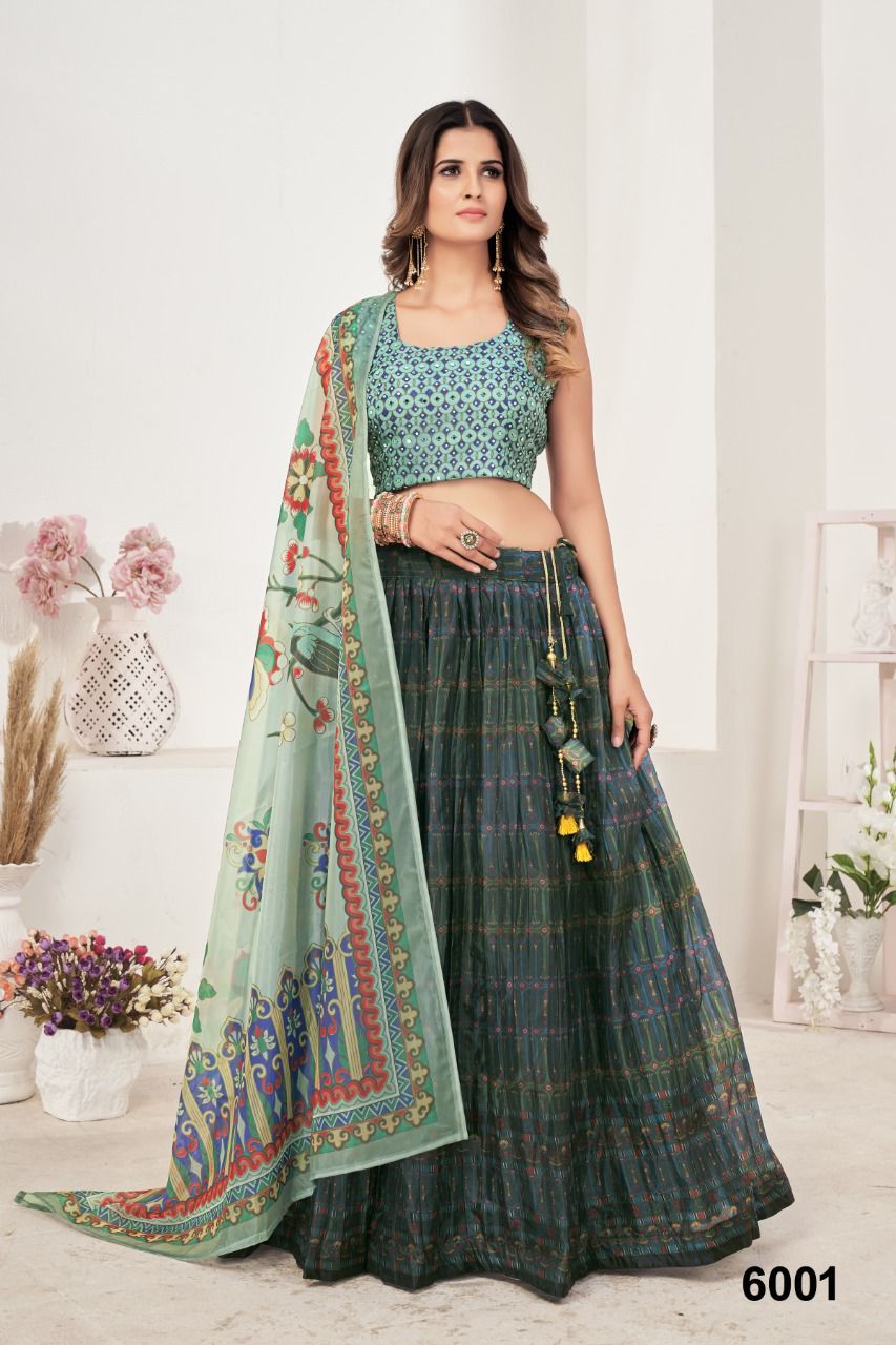 NAZNEEN AKRUT 6001 SERIES DESIGNER LEHENGA Anant Tex Exports Private Limited