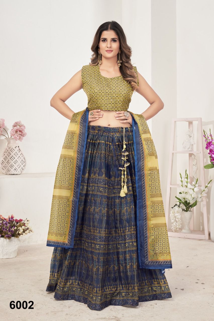 NAZNEEN AKRUT 6001 SERIES DESIGNER LEHENGA Anant Tex Exports Private Limited