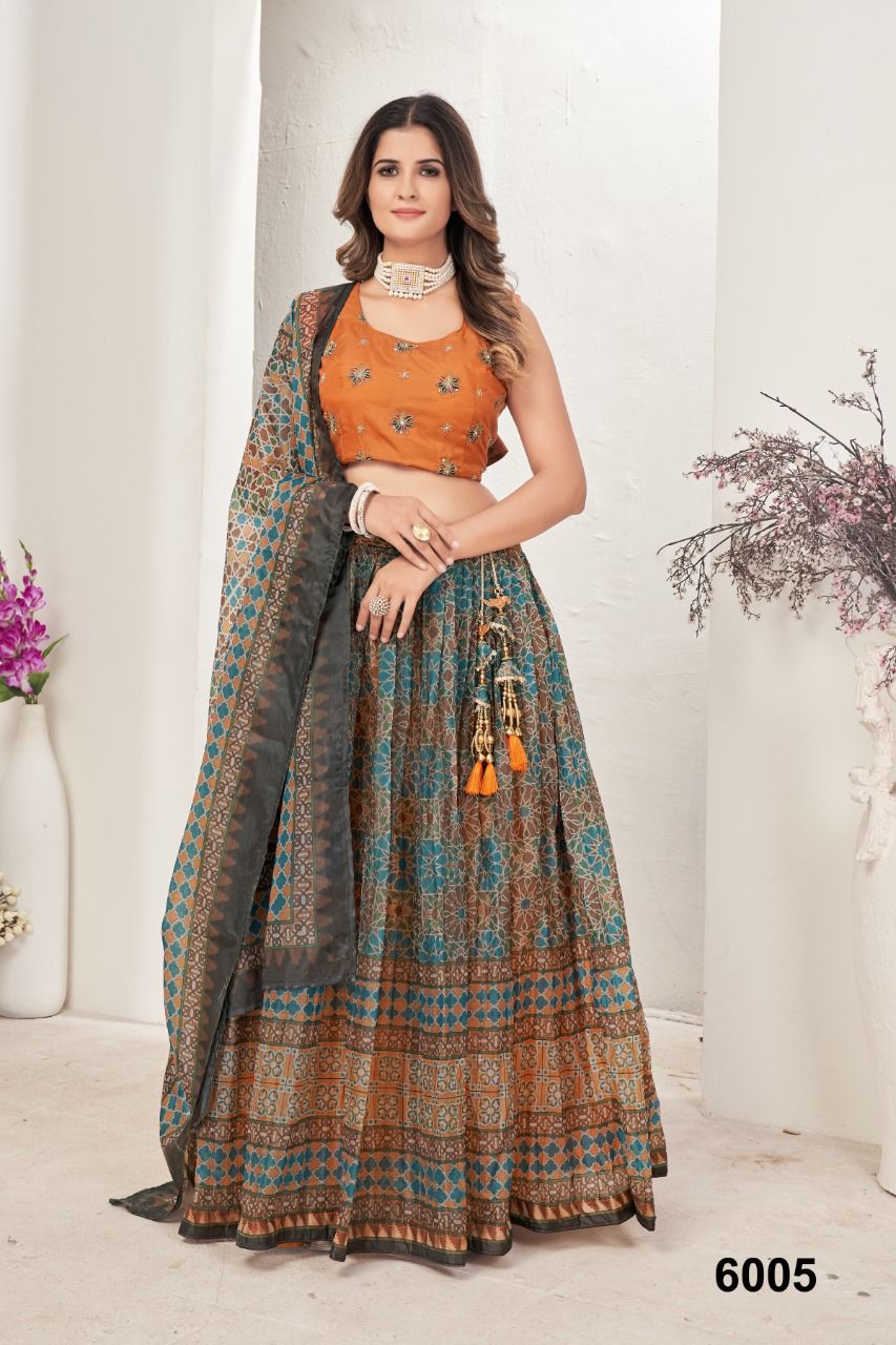 NAZNEEN AKRUT 6001 SERIES DESIGNER LEHENGA Anant Tex Exports Private Limited