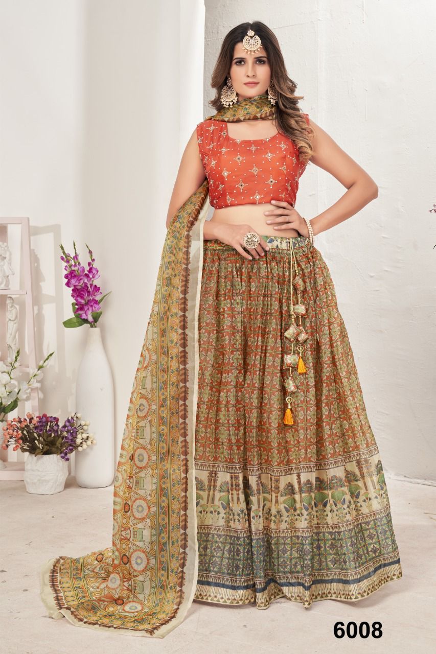NAZNEEN AKRUT 6001 SERIES DESIGNER LEHENGA Anant Tex Exports Private Limited