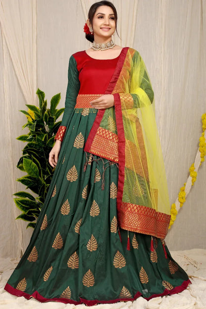 Pure Silk Zari Weaving Designer Gown Anant Tex Exports Private Limited