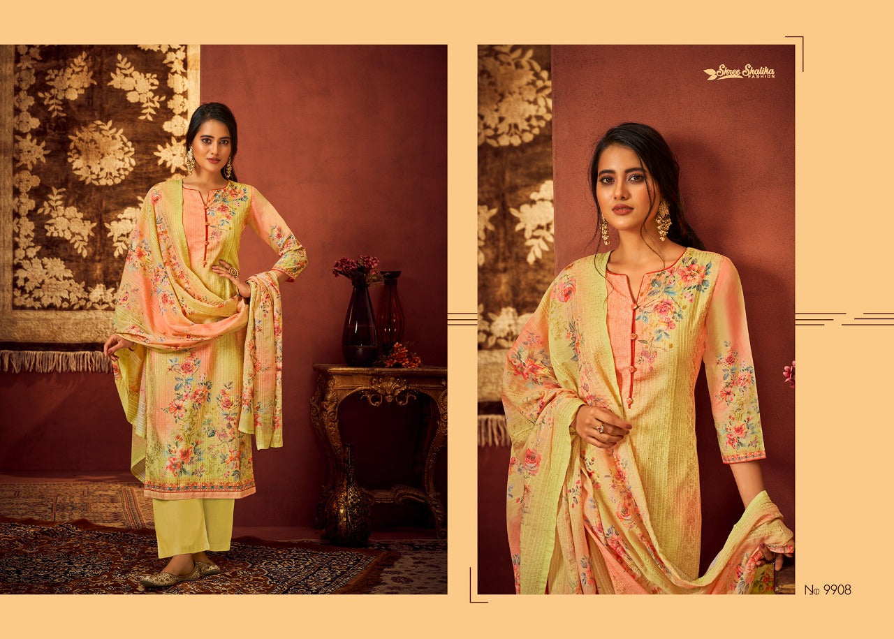 HREE SHALIKA FASHION PLAZZO STYLE SUITS SHALIKA VOL 88 PALAZZO LADIES SUIT Anant Tex Exports Private Limited