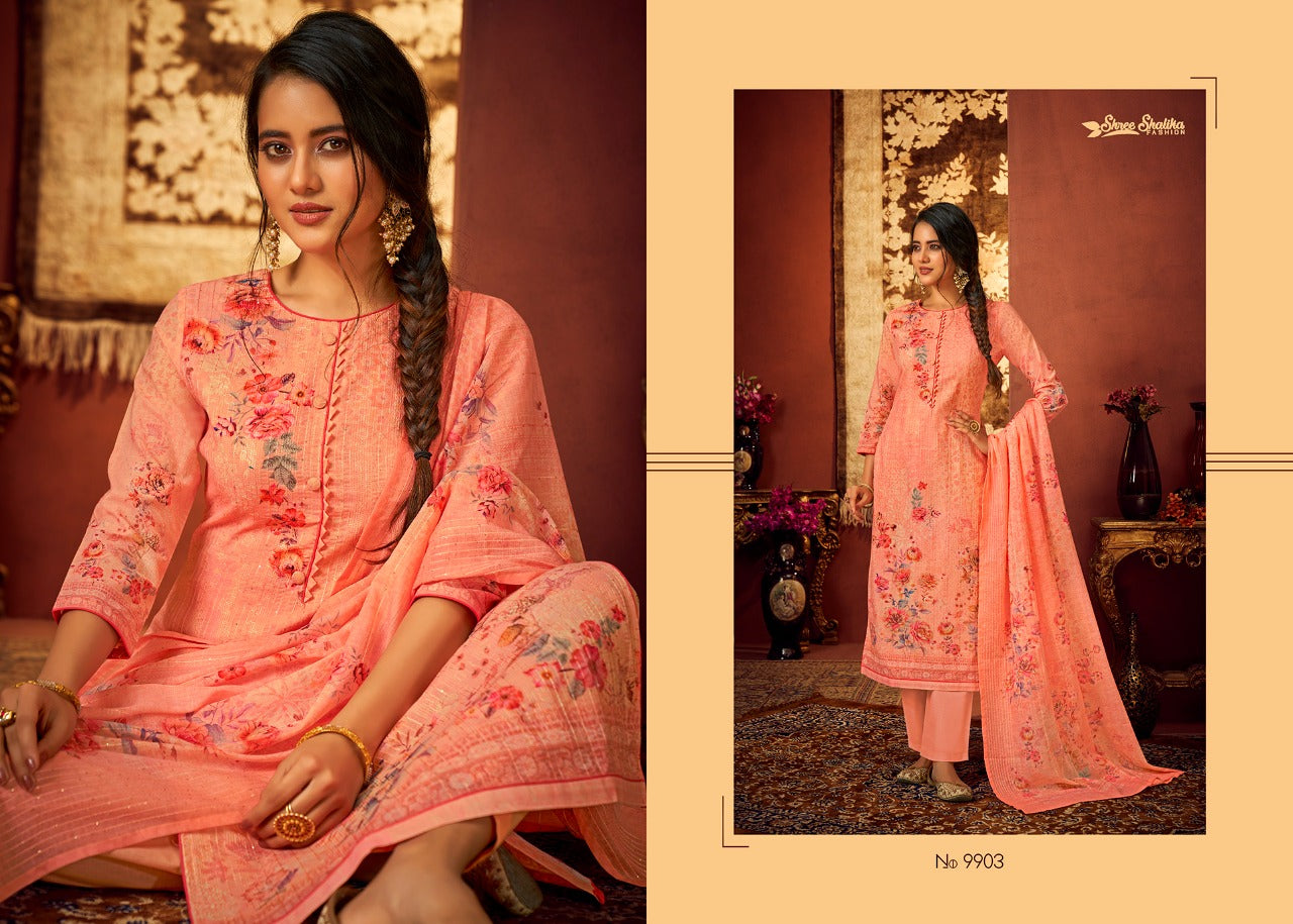 HREE SHALIKA FASHION PLAZZO STYLE SUITS SHALIKA VOL 88 PALAZZO LADIES SUIT Anant Tex Exports Private Limited