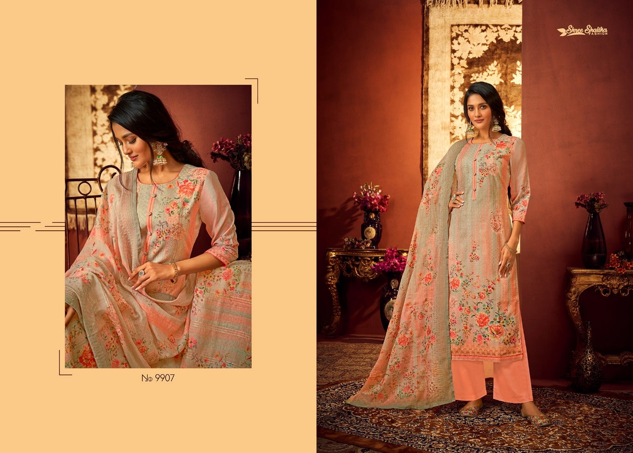 HREE SHALIKA FASHION PLAZZO STYLE SUITS SHALIKA VOL 88 PALAZZO LADIES SUIT Anant Tex Exports Private Limited