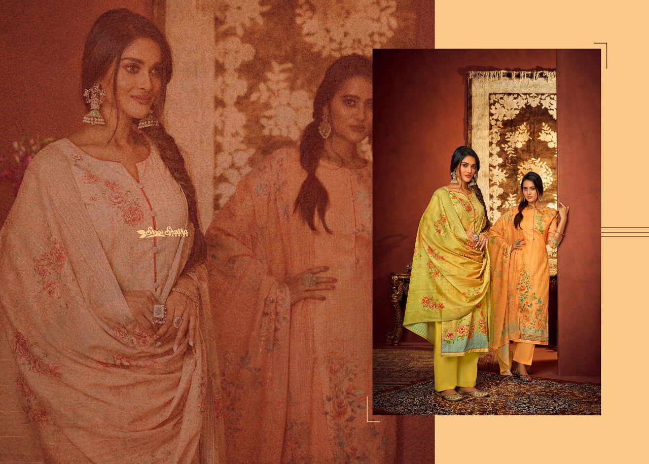 HREE SHALIKA FASHION PLAZZO STYLE SUITS SHALIKA VOL 88 PALAZZO LADIES SUIT Anant Tex Exports Private Limited