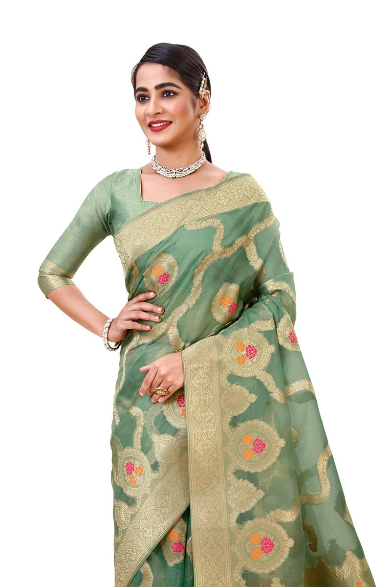 Varsha Silk Organza Saree Anant Tex Exports Private Limited