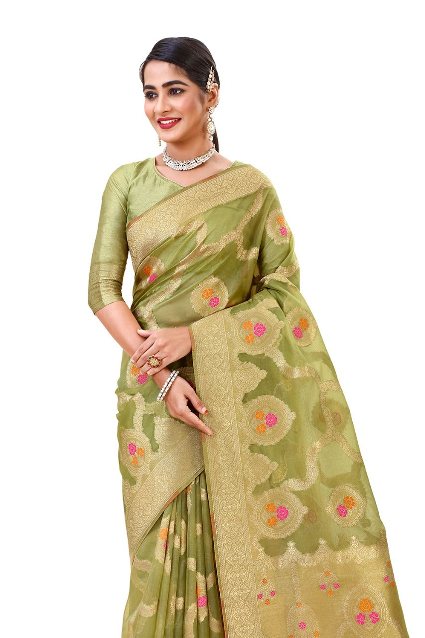 Varsha Silk Organza Saree Anant Tex Exports Private Limited