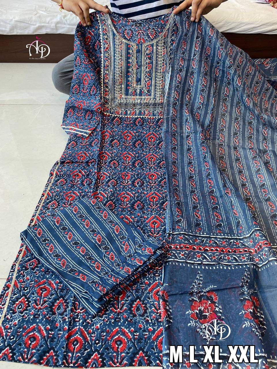 Mill Print Design work Full Kurti Set Anant Tex Exports Private Limited